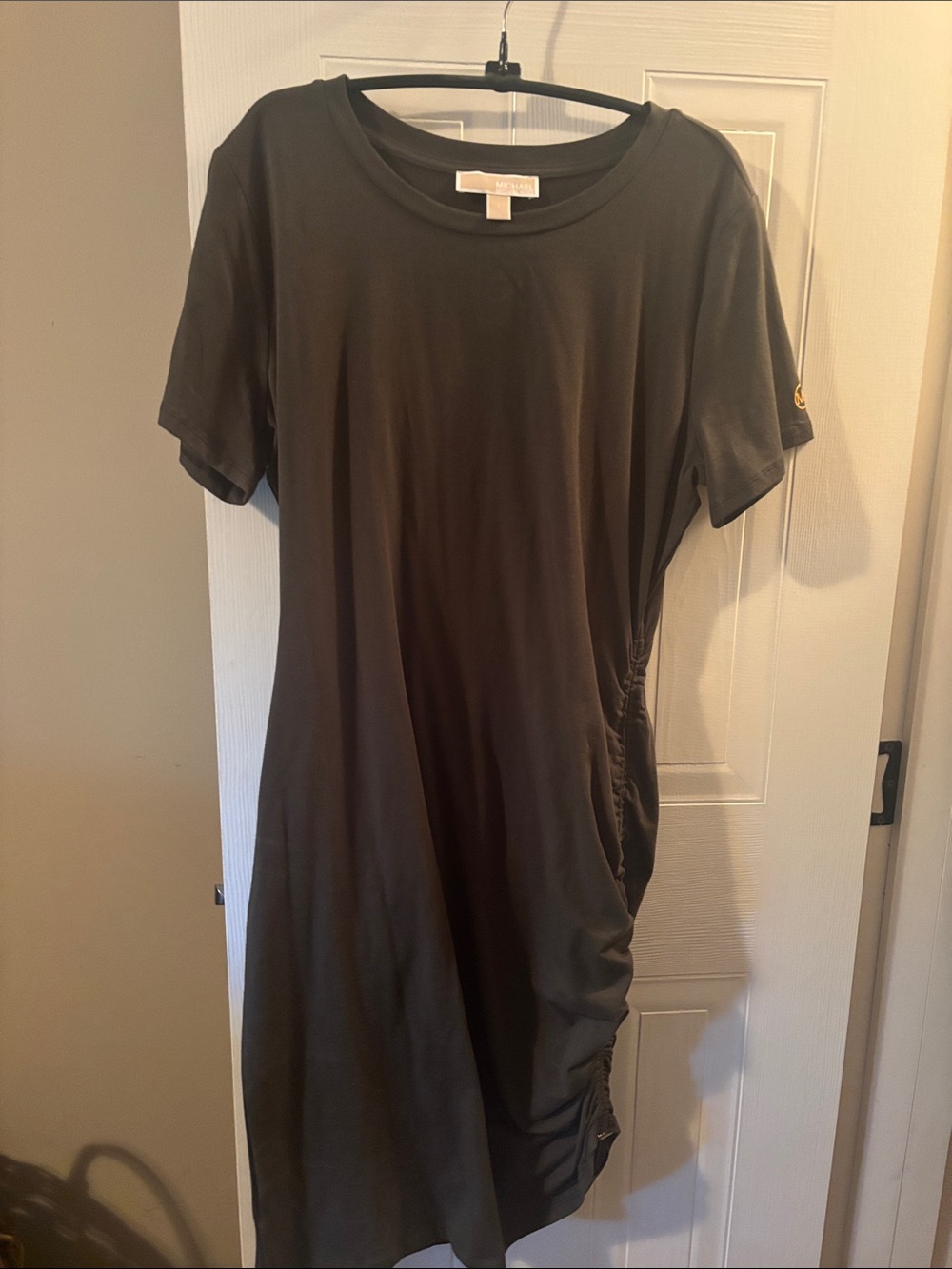 MICHAEL Michael Kors Olive Green Short Sleeve Tee Dress